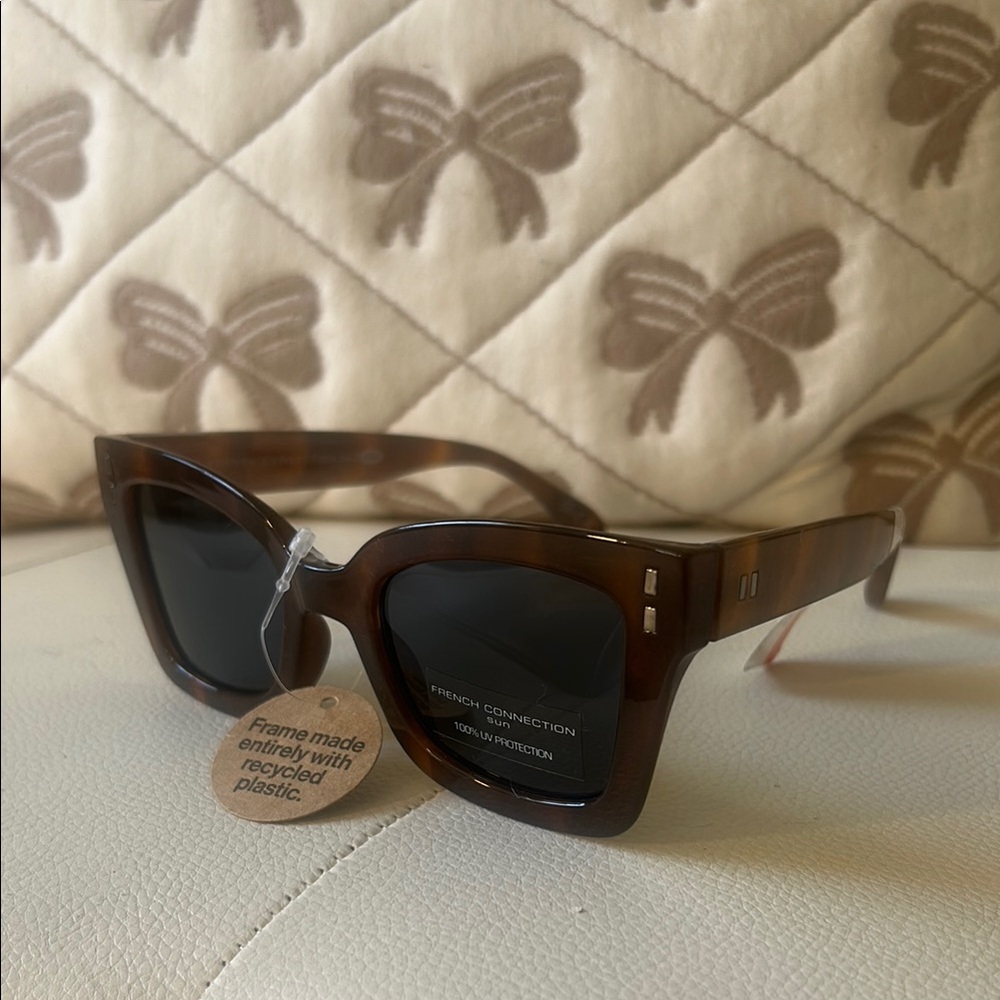 French Connection Brown Wayfarer Sunglasses